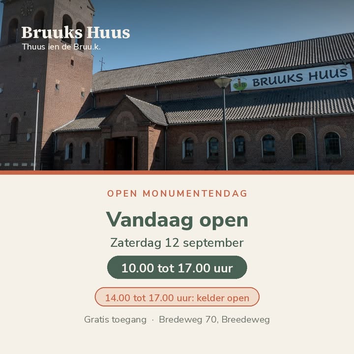 Wij zijn vanaf 10:00 geopend Vandaag staan de deuren open